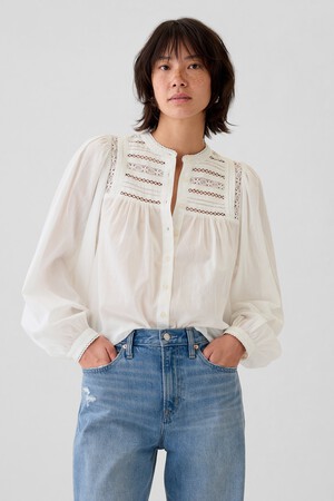 Lace-Trim Shirt