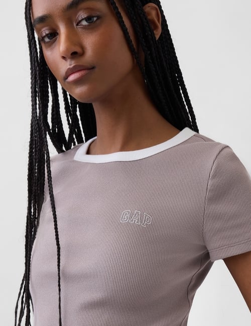 Ribbed Gap Logo Baby T-Shirt