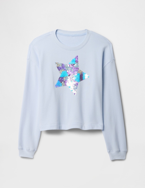 Kids Flippy-Sequin Graphic Sweatshirt