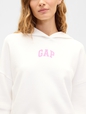 Relaxed Gap Mini-Logo Cropped Hoodie