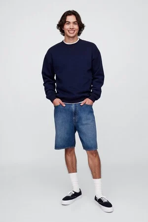 9" SuperSoft Loose Denim Shorts