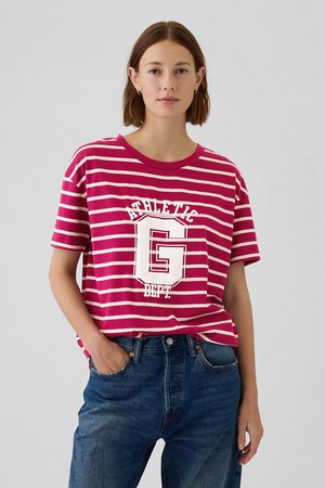 Organic Cotton Oversized Boyfriend Logo T-Shirt