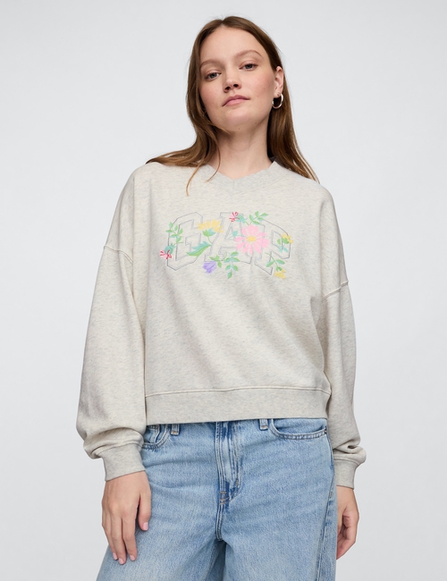 Vintage Soft French Terry Wedge V-Neck Sweatshirt