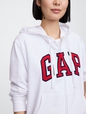 Relaxed Gap Logo Zip Hoodie
