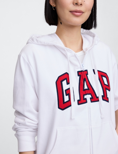 Relaxed Gap Logo Zip Hoodie