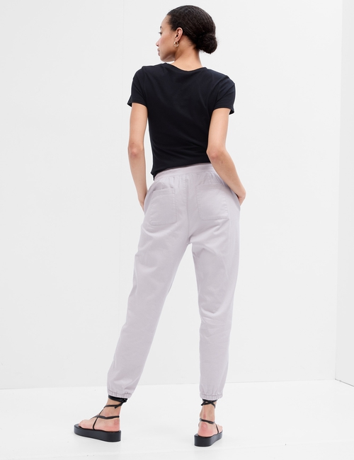 Ribbed Twill Joggers