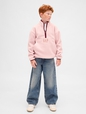 Kids Sherpa Logo Half-Zip Pullover