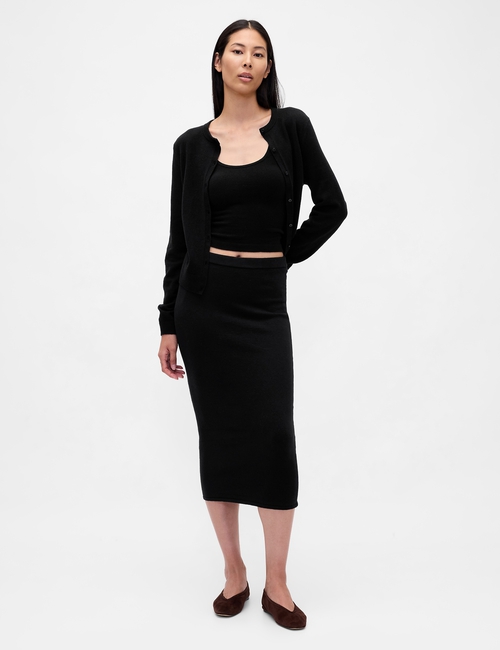 CASHSOFT CROPPED 90S CARDI
