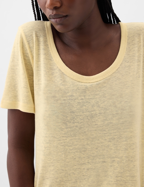 Linen-Blend T-Shirt