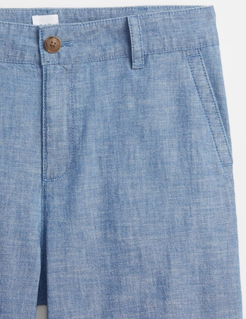 9" Chambray Bermuda Shorts