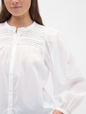Relaxed Puff Sleeve Lace Top