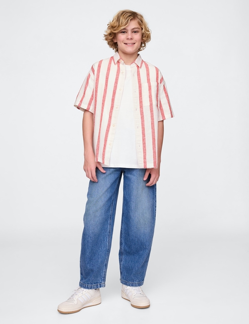 Kids Linen-Cotton Relaxed Shirt