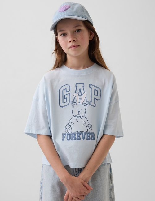 Kids Oversized Graphic Logo T-Shirt