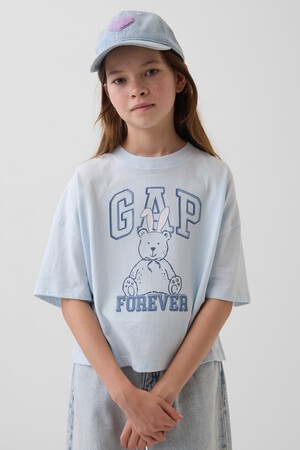 Kids Oversized Graphic Logo T-Shirt