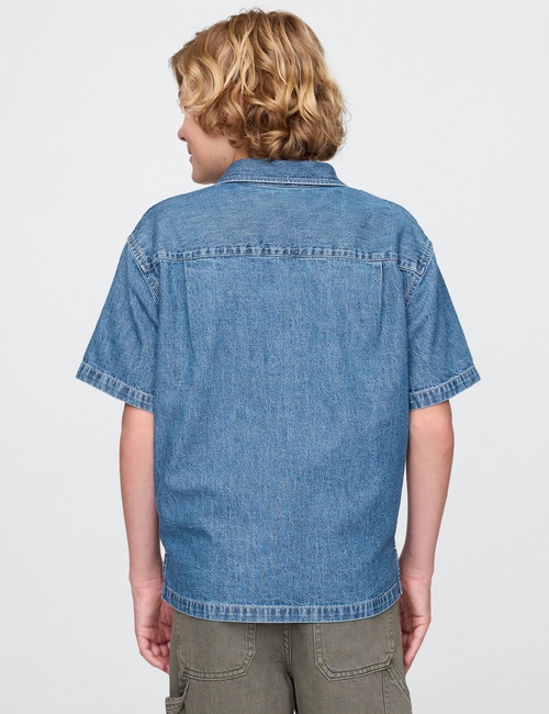 Kids Logo Denim Shirt