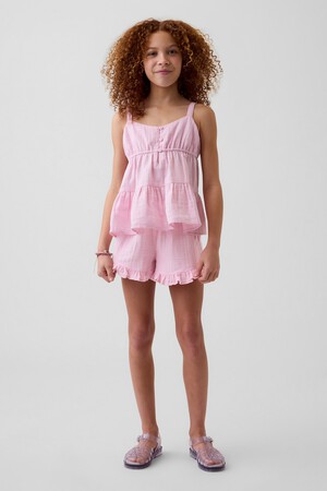 GAUZE RFL HEM PO SHORT