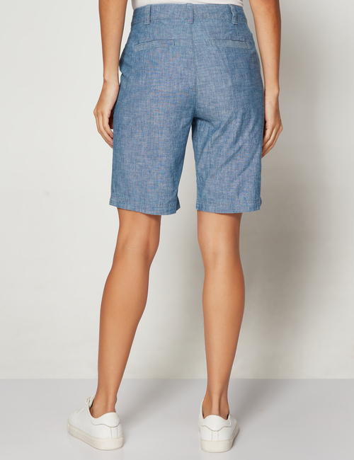 9" Chambray Bermuda Shorts