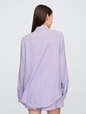 Linen-Blend Easy Shirt