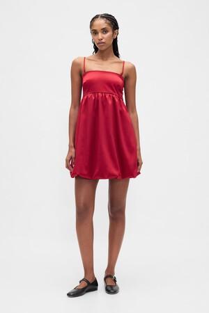 SL EMPIRE BUBBLE HEM MINI DRESS