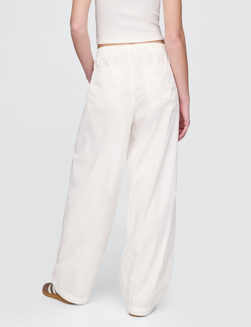 Low Rise Barrel Parachute Pants
