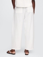 Crinkle Gauze Easy Barrel Pants