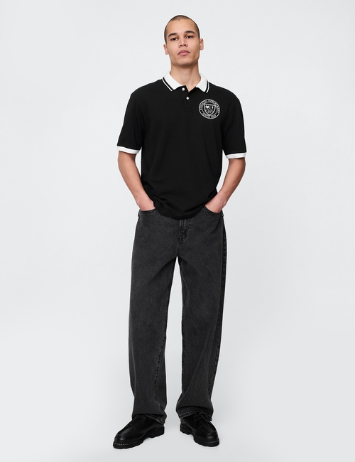 Athletic Logo Pique Polo Shirt