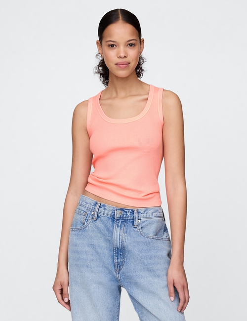 Rib Scoop Tank Top