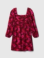 Kids Print Puff Sleeve Dress