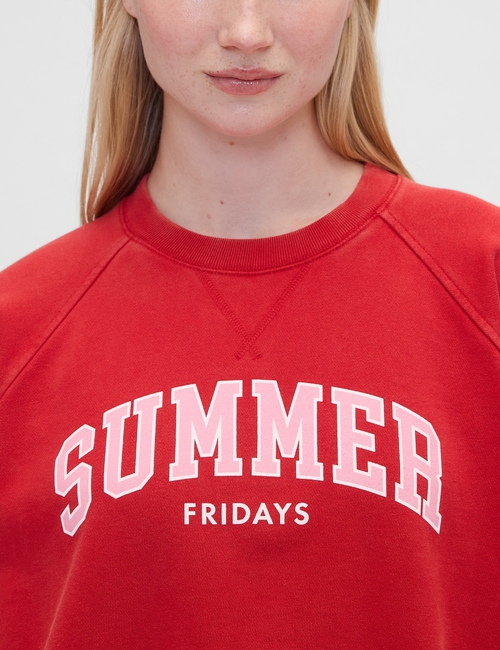 Gap × Summer Fridays Oversized Raglan Logo Sweatshirt