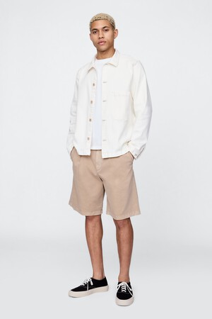 Pleated Khaki Shorts