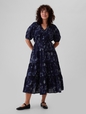 Tiered Maxi Shirtdress