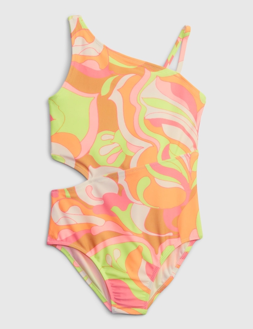 Kids 100% Recycled Cutout Swim One-Piece