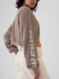 Vintage Soft Cropped Gap Logo Sweatshirt