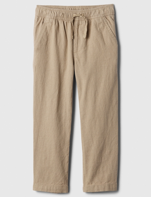 babyGap Linen-Blend Tapered Pull-On Pants