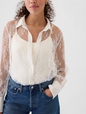 Sheer Lace Classic Shirt
