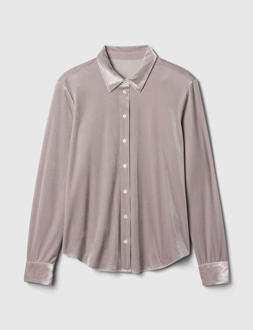Recycled Relaxed Velvet Easy Shirt