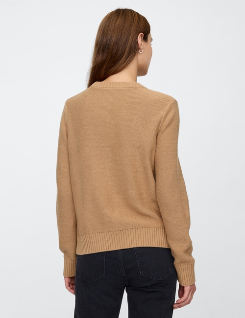 Cable-Knit Crewneck Sweater