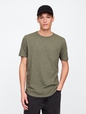 Lived-In Curved Hem Crewneck T-Shirt