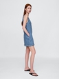 UltraSoft Denim Logo Mini Dress