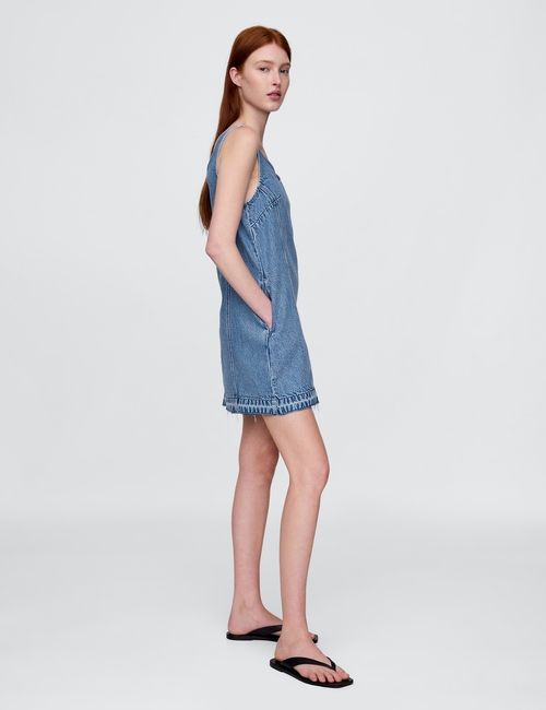 UltraSoft Denim Logo Mini Dress