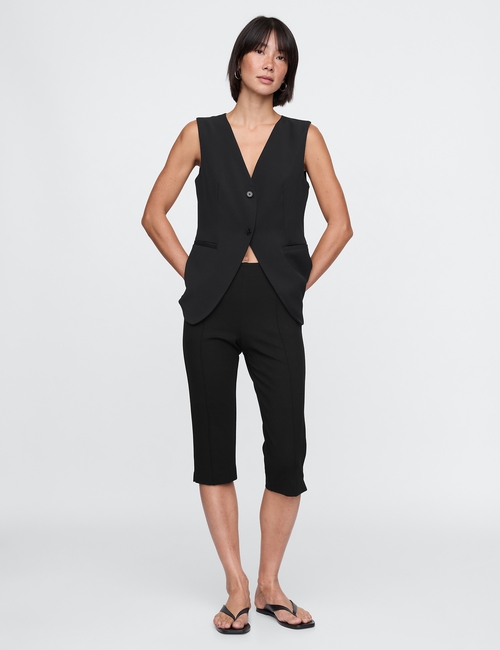 High Rise Ponte Capris