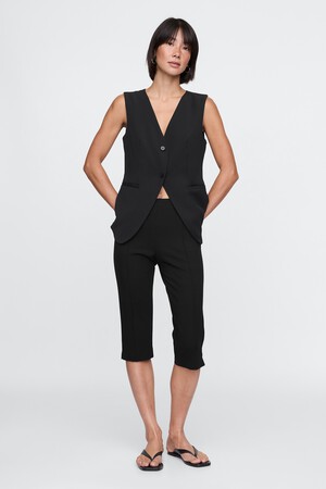High Rise Ponte Capris
