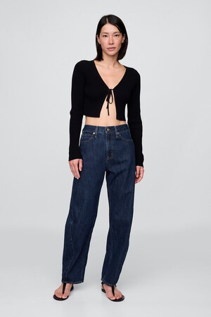 High Rise Barrel Jeans