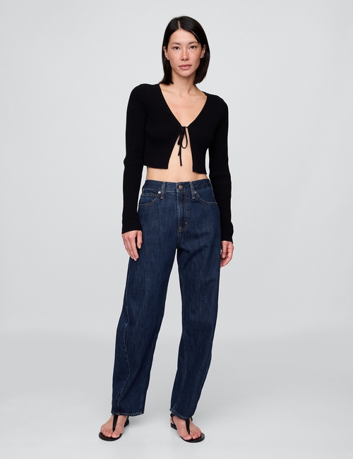 High Rise Barrel Jeans