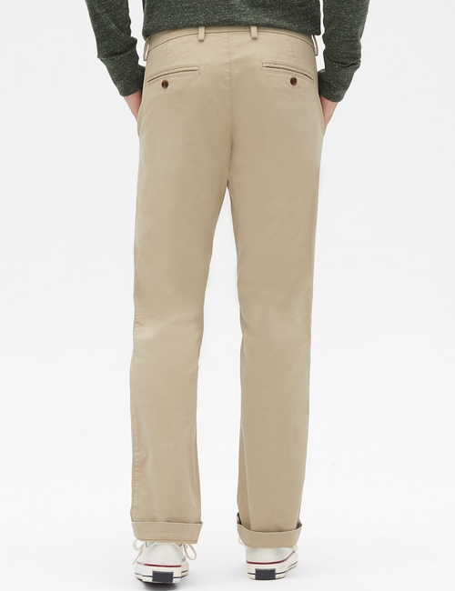Essential Khakis in Straight Fit with GapFlex