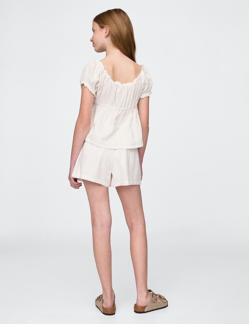 Kids Crinkle Gauze Outfit Set