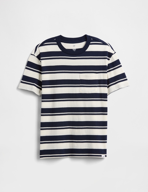 Kids Everyday Soft Stripe Pocket T-Shirt