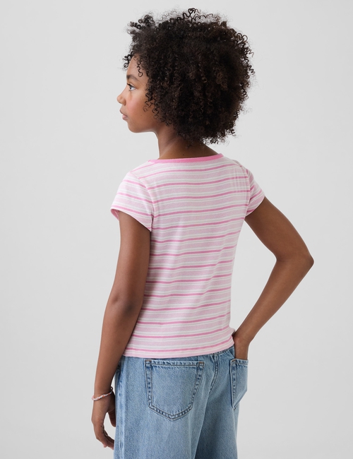 SS CAP SLV FITTED TEE_STRIPE