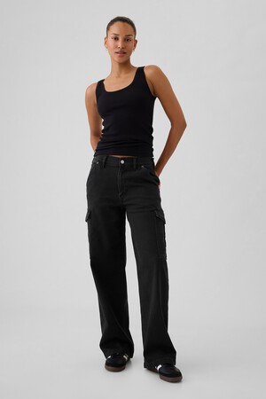 Mid Rise '90s Loose Cargo Jeans