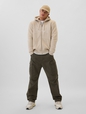Gap Logo Sherpa-Lined Zip Hoodie
